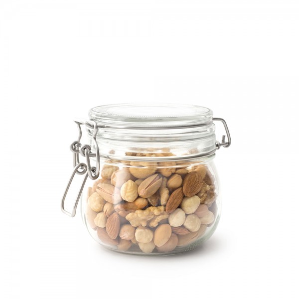 mieszanka orzechów w słoiku